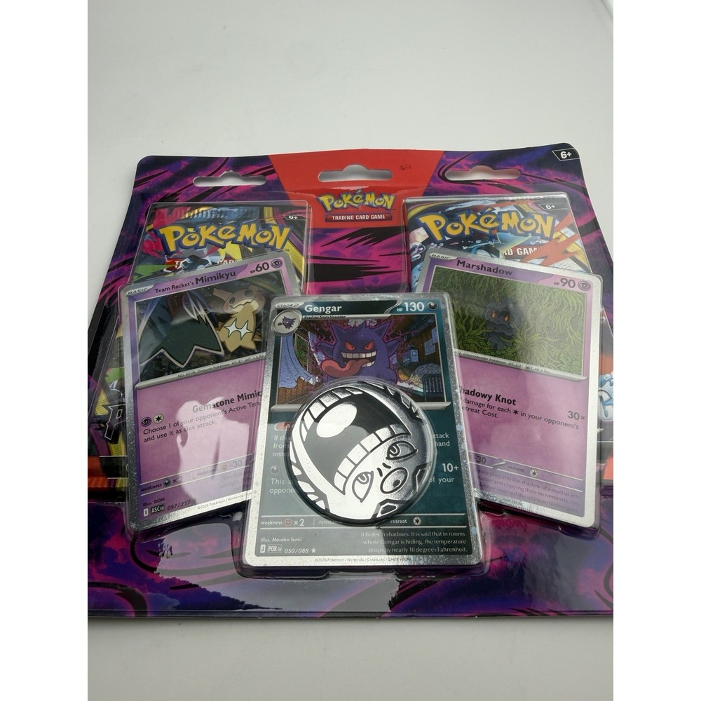 Pokemon TCG: Enhanced 2 PK Blisters Gengar Mimikyu Marshadow